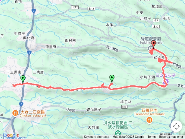 20250316下圭柔山　相公山 (?)  田(甜)心水中央　千手千眼觀音　緣道觀音廟