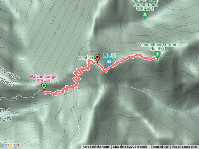 排雲-玉山主峰-玉東峰-排雲-塔塔加登山口