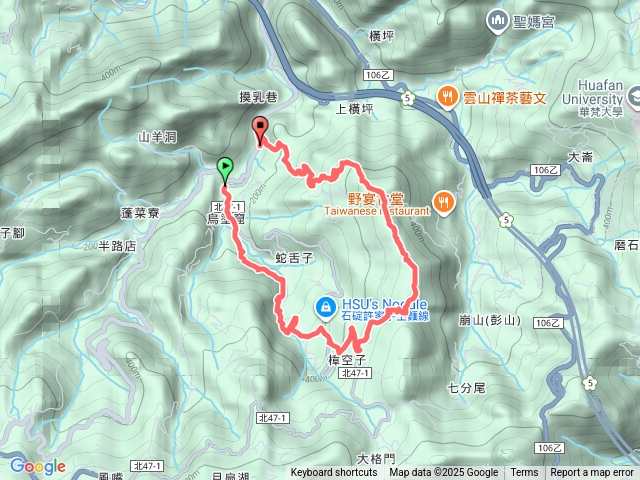 石碇月扇湖-台松煤礦古道、旗子腳山