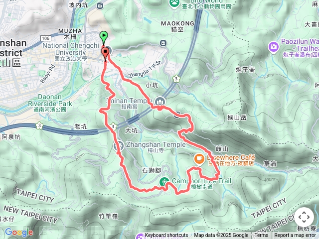 2025臺北大縱走第七段：世界山莊至飛龍步道政大後山