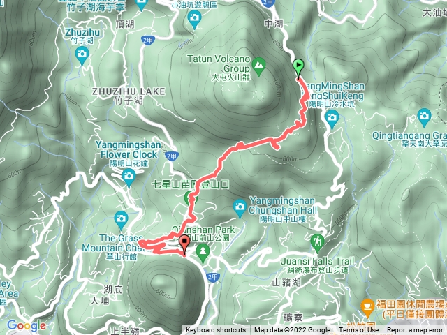 夢幻湖至陽明山公車總站