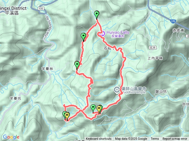 畝畝山溪谷保甲線丶畝畝山丶青林山、石古井古道、石硿子古道8字形