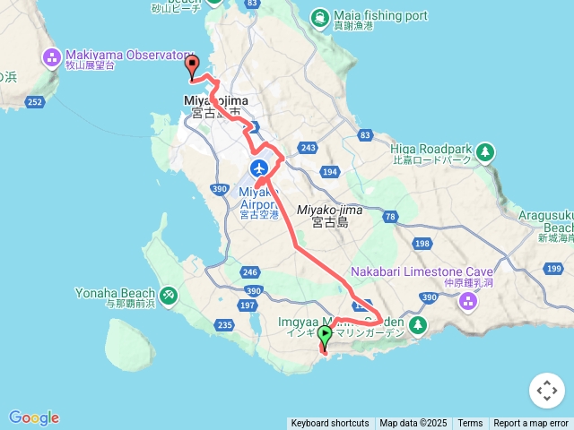 2025.06.10上野德國文化村回平良港軌跡