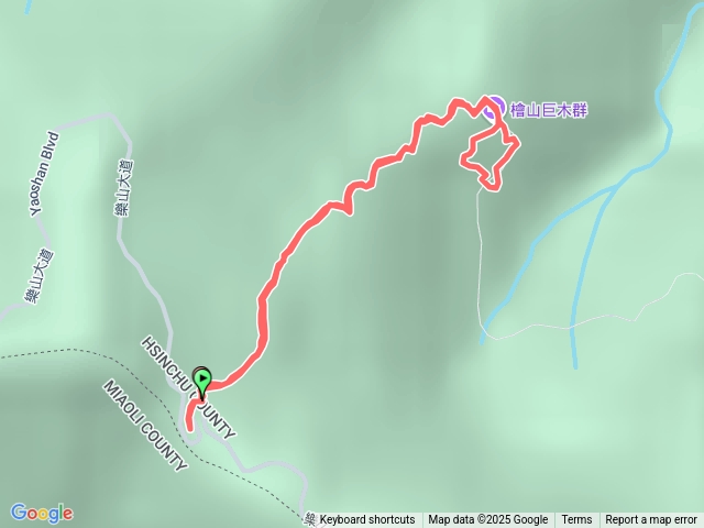 檜山巨木群步道 (樂山林道6K進出，至巨木群折返)
