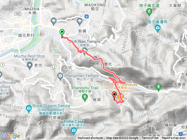 指南貓空親山步道上
