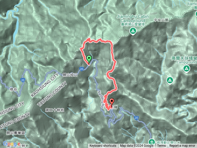 溪頭山經魔保來山下向陽