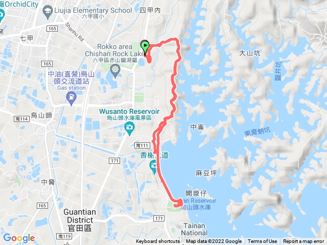 鎮南宮後山步道.烏山頭水庫大壩