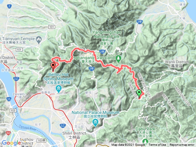 陽明山東西大縱走_202104獨行