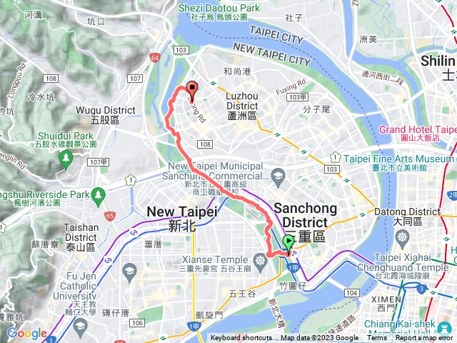 三重➡️蘆州河邊散步