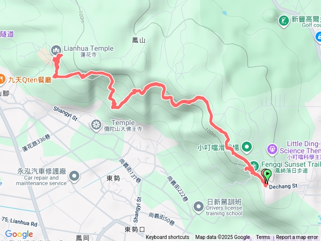 鳳崎落日步道GPX路徑檔下載