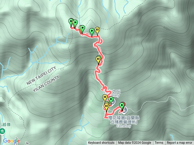 礁溪櫻花陵園走烘爐地山