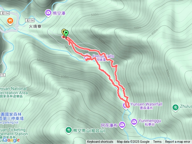 中坑產業道路-姊妹瀑布-雲森瀑布-中坑產業道路_20251123預覽圖