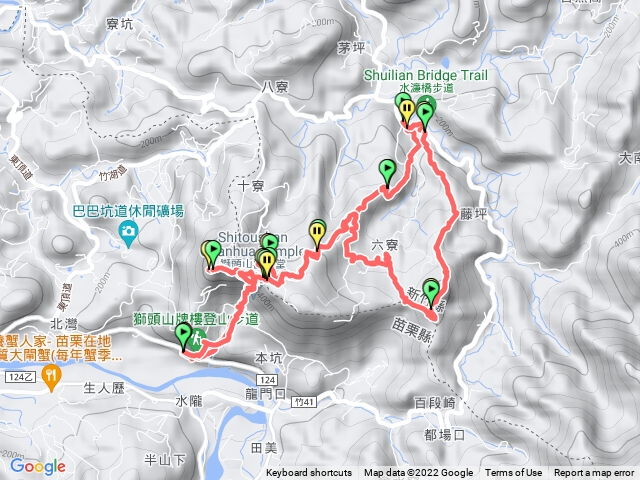 20220416 獅山O型縱走，含猿山