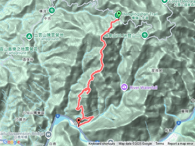 台中和平 橫嶺山-白冷山縱走(橫白縱走)預覽圖