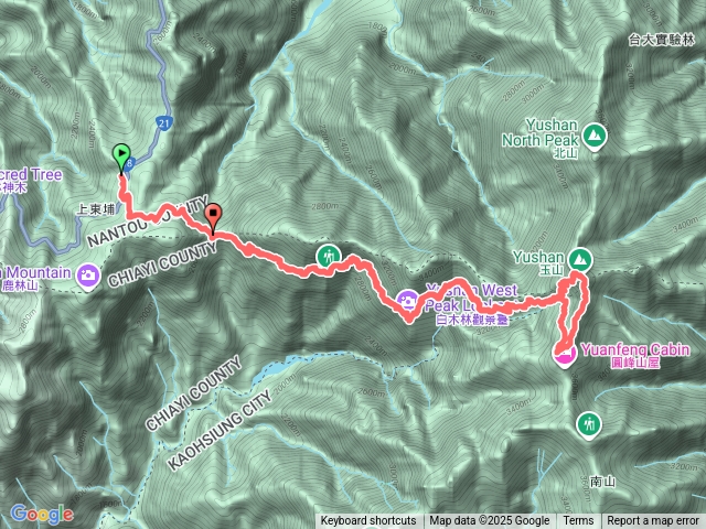 玉山主峰南稜線