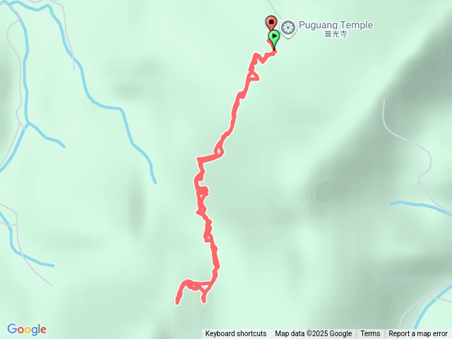 2025-8-18hiking水寨下古道帽盒山東峰觀景點來回