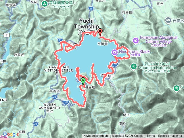 日月潭徒步環湖預覽圖