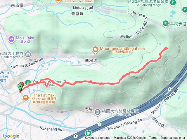 羊稠森林步道散步來回預覽圖