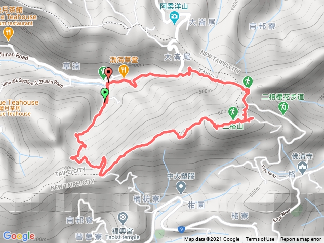 草湳大榕樹 二格山 環形路線