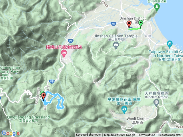 金山上磺溪登頂中股山、冷水大山、大尖後山