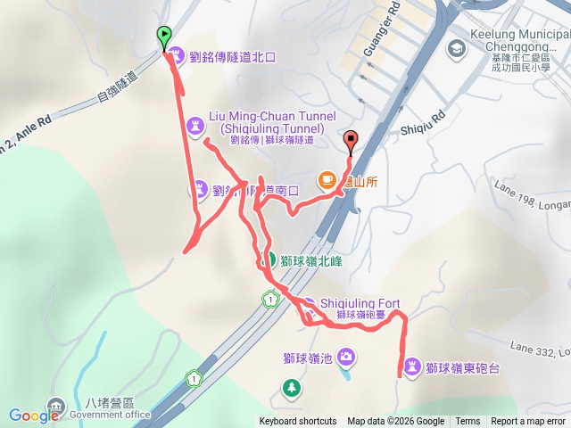 劉銘傳隧道-獅球嶺炮台-平安宮