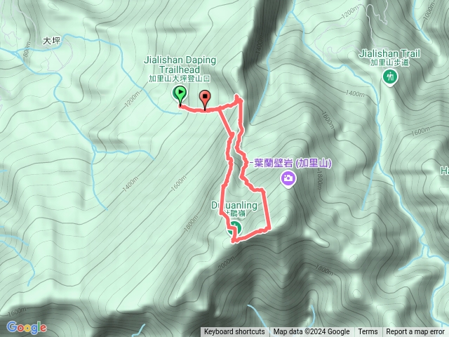 杜鵑嶺上加里山由二坪線回預覽圖