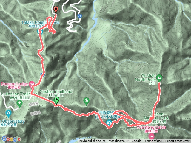 玉山西峰北峰