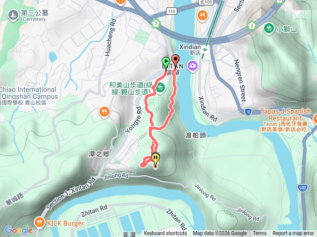 和美山賞螢路徑預覽圖