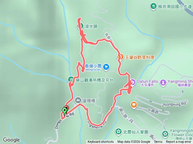 草山觀吊橋、大屯瀑布預覽圖