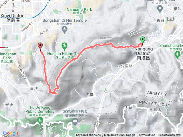 中華科技大學 -> 豹山溪步道