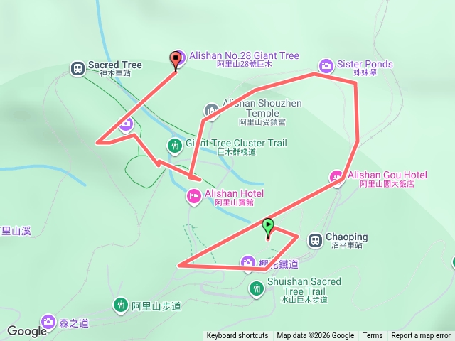 沼平車站詩徑受鎮宮香林神林慈雲寺神木車站神怡流瀑森之道