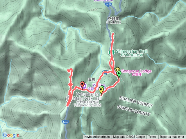 合歡群峰（主東石門尖山）