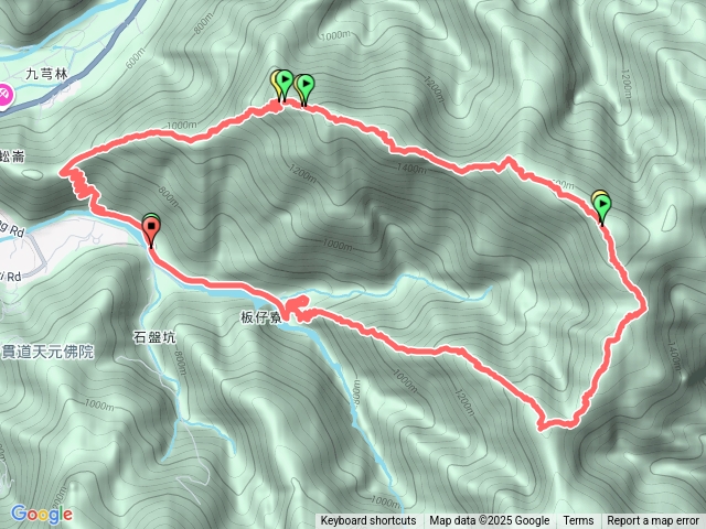 板仔寮山-舊武界越山-武界越山主峰陡下小O型預覽圖