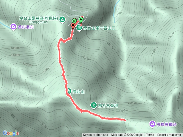 高台山第二登山口