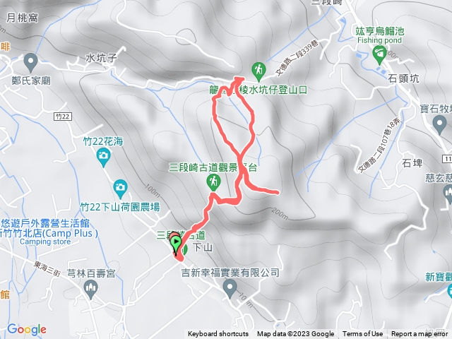 三段崎百年古道_石頭坑山