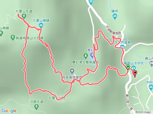 冷水坑登七星山主峰東峰