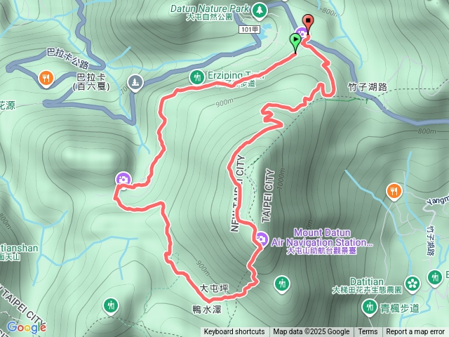 二子坪上大屯山散步O形