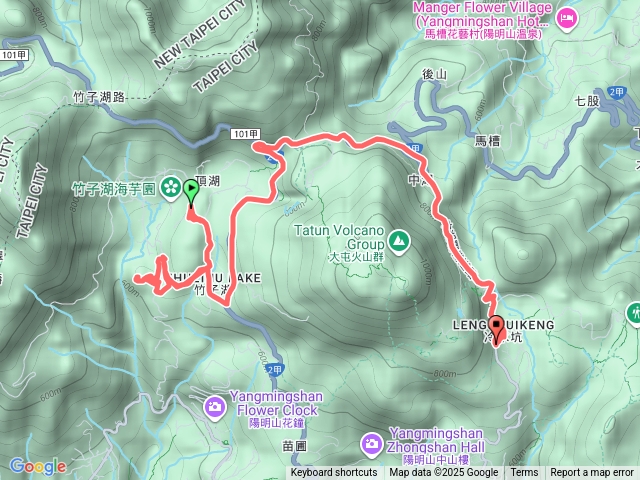20251030頂湖-竹子湖西南峰-冷水坑(騎車爬山)