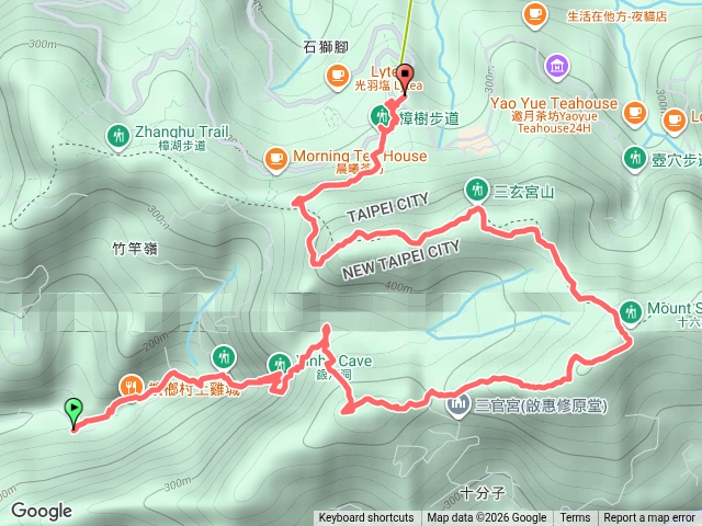 銀河洞 六分山 四面頭山 鵝角格山 貓空預覽圖