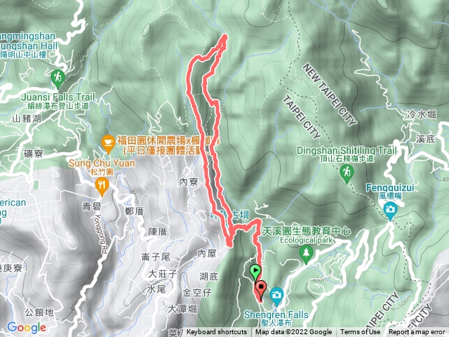 坪頂古圳、瑪礁、內雙溪古道