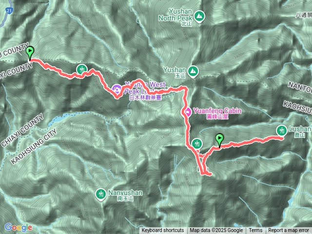 南峰，鹿山，東小南