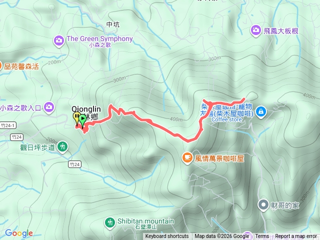 飛鳳山、中坑山