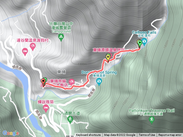 彩虹吊橋瀑布步道