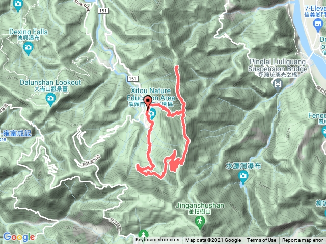 溪頭米堤到鳳凰山到天文台