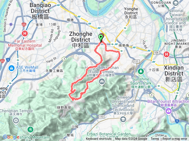 中和→牛埔頭山→興南路三段登山口預覽圖