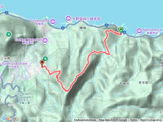 南子吝步道劍龍稜半屏山無耳茶壺山