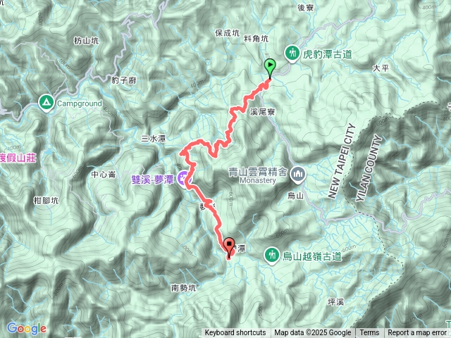 壽山宮-溪尾寮古道-藤寮坑古道-大湖尾古道-灣潭站