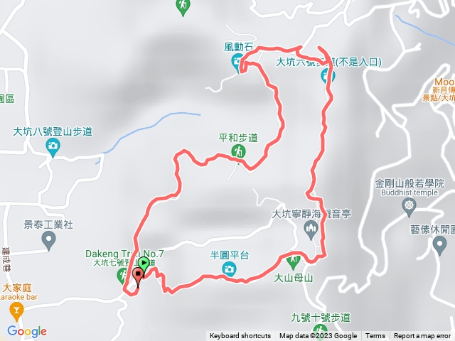 台中大坑步道6上7下O繞上西平山