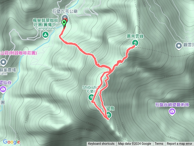 嘉南雲峰步道，石壁山，好望角預覽圖