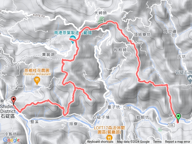 2024 05 06雞排縱走（795公車永定里站~雞冠山~松柏崎山~深按頭山北峰~深按頭山~十八重溪山~排寮尖山~雙溪口山東峰~煤渣山~雙溪口山~隆盛山~隆盛里公車站）